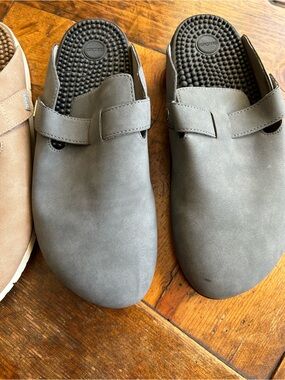 Gray Slip-On Men’s Clog Loafers - Unbranded